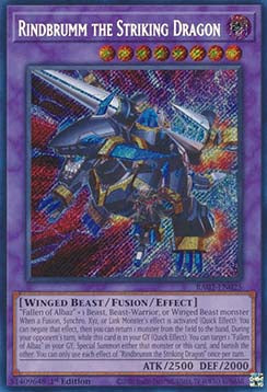 Rindbrumm the Striking Dragon (V.3) RA02-EN025 Secret Rare Englisch