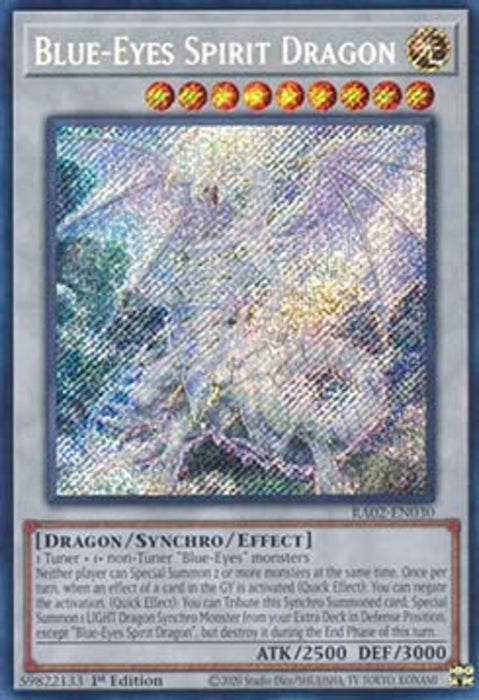 Blue-Eyes Spirit Dragon (V.3) RA02-EN030 Secret Rare Englisch