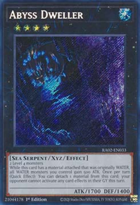 Abyss Dweller (V.3) RA02-EN033 Secret Rare Englisch