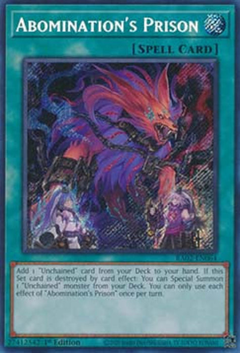 Abomination's Prison (V.3) RA02-EN064 Secret Rare Englisch