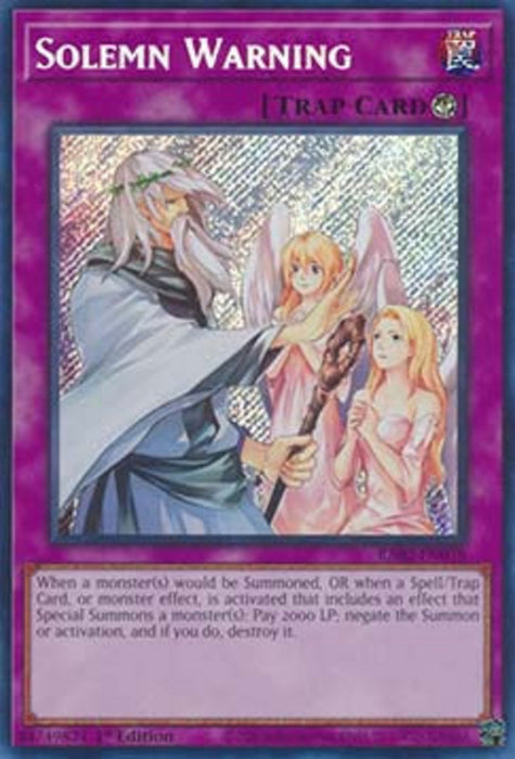 Solemn Warning (V.3) RA02-EN078 Secret Rare Englisch
