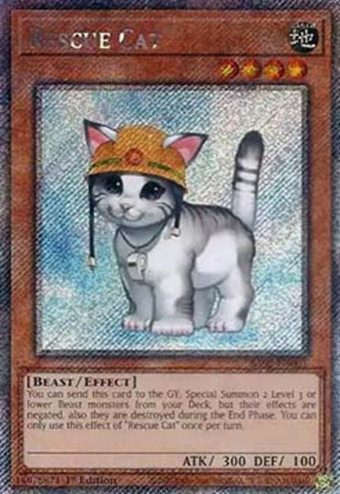 Rescue Cat (V.7) RA02-EN001 Platinum Secret Rare Englisch