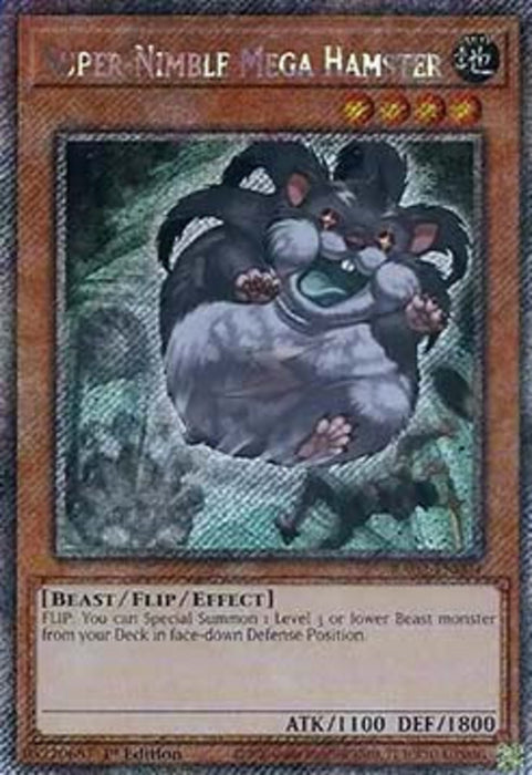 Super-Nimble Mega Hamster (V.4) RA02-EN004 Platinum Secret Rare Englisch