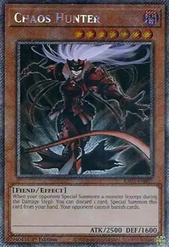 Chaos Hunter (V.4) RA02-EN007 Platinum Secret Rare Englisch