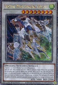 Crystal Wing Synchro Dragon (V.4) RA02-EN029 Platinum Secret Rare Englisch