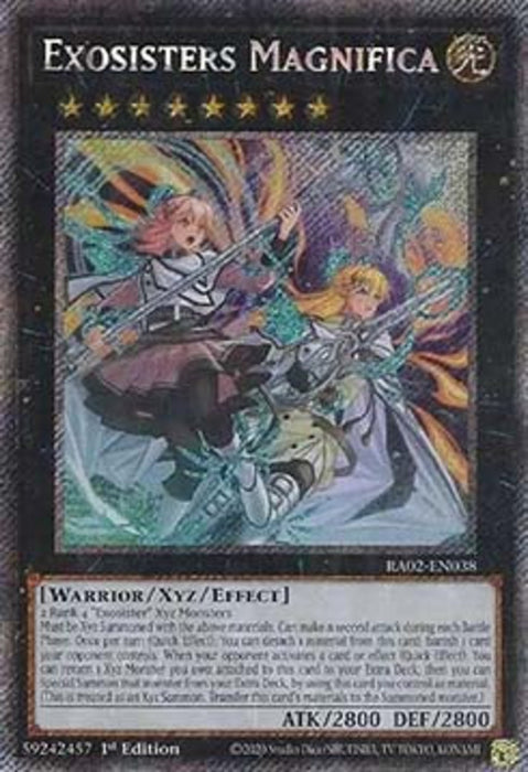 Exosisters Magnifica (V.4) RA02-EN038 Platinum Secret Rare Englisch