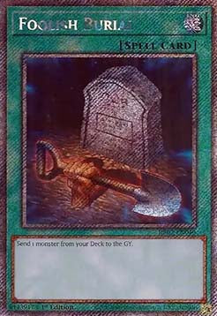 Foolish Burial (V.4) RA02-EN049 Platinum Secret Rare Englisch