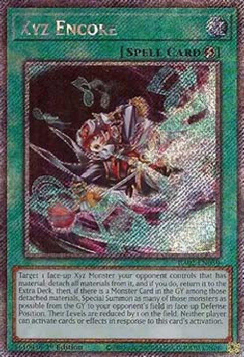 Xyz Encore (V.4) RA02-EN059 Platinum Secret Rare Englisch