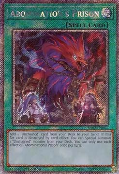 Abomination's Prison (V.4) RA02-EN064 Platinum Secret Rare Englisch