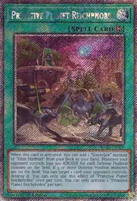 Primitive Planet Reichphobia (V.4) RA02-EN067 Platinum Secret Rare Englisch