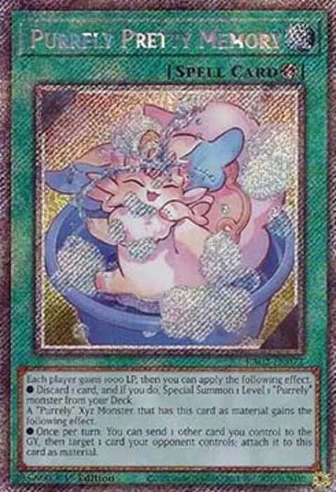 Purrely Pretty Memory (V.4) RA02-EN072 Platinum Secret Rare Englisch