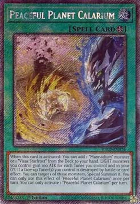 Peaceful Planet Calarium (V.4) RA02-EN074 Platinum Secret Rare Englisch