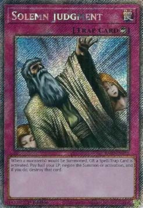 Solemn Judgment (V.4) RA02-EN075 Platinum Secret Rare Englisch