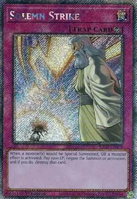 Solemn Strike (V.4) RA02-EN079 Platinum Secret Rare Englisch