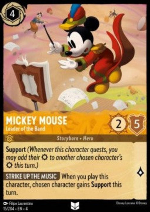 Mickey Mouse - Leader of the Band 4URS-015 Uncommon Englisch