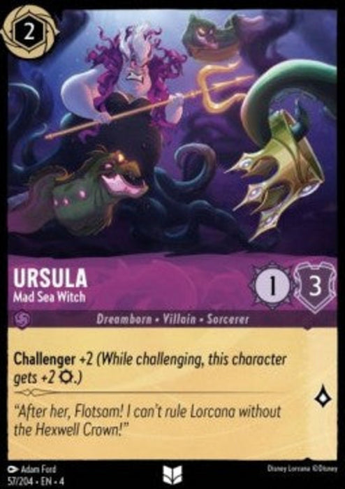Ursula - Mad Sea Witch 4URS-057 Uncommon Englisch
