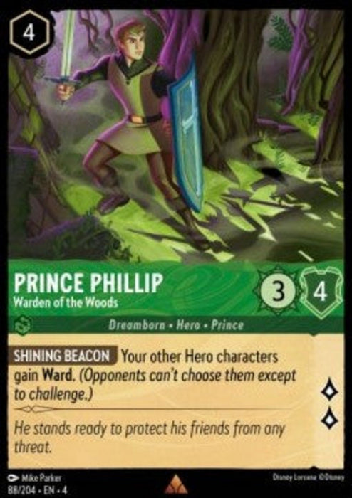 Prince Phillip - Warden of the Woods 4URS-088 Rare Englisch