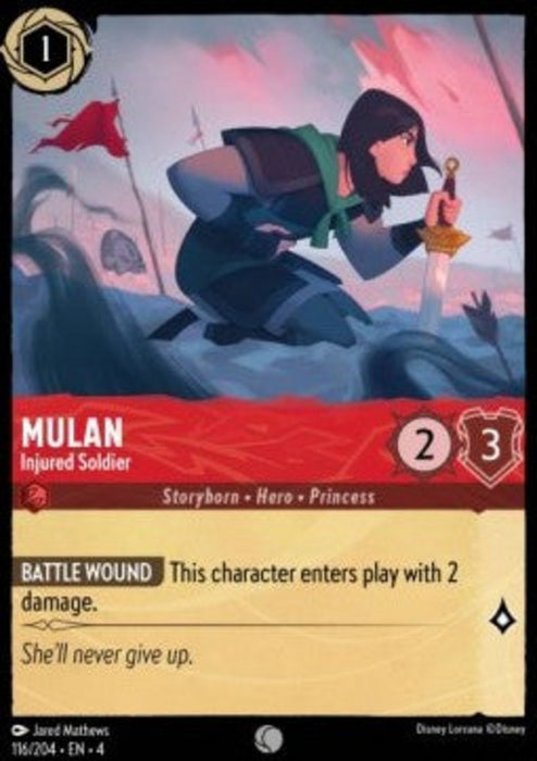 Mulan - Injured Soldier 4URS-116 Common Englisch