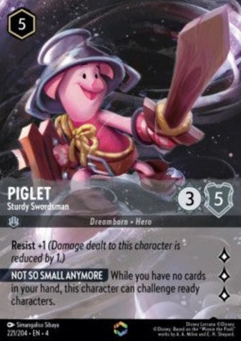 Piglet - Sturdy Swordsman (V.2) 4URS-221 Enchanted Englisch
