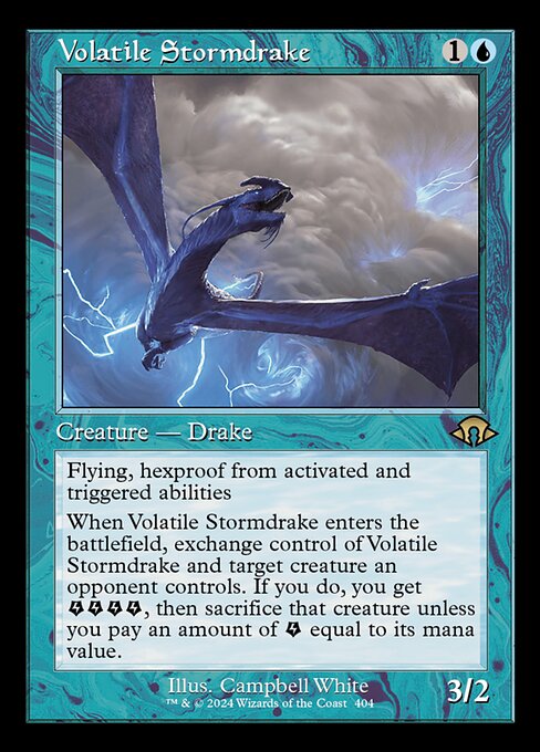 Volatile Stormdrake (V.2) XMH3-404 Rare Englisch