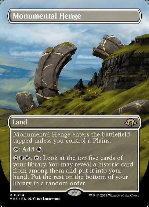 Monumental Henge XMH3-354 Rare Englisch