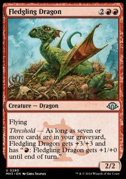 Heranwachsender Drache MH3-280 Uncommon Deutsch