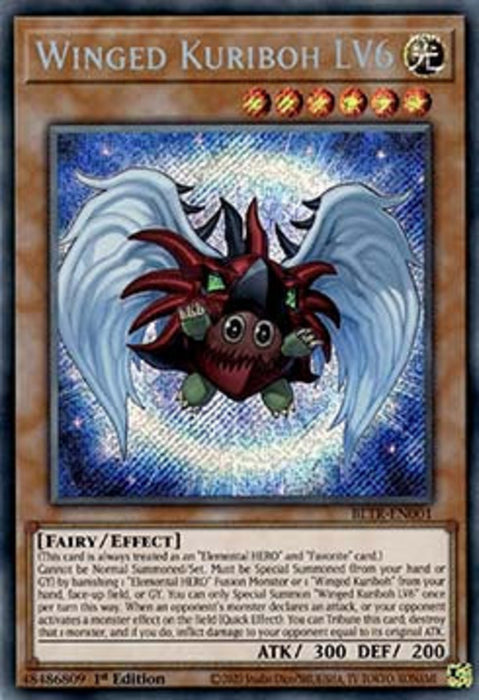 Winged Kuriboh LV6 (V.1) BLTR-EN001 Secret Rare Englisch