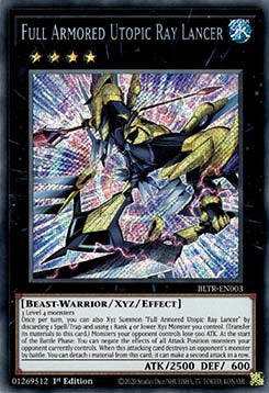 Full Armored Utopic Ray Lancer BLTR-EN003 Secret Rare Englisch