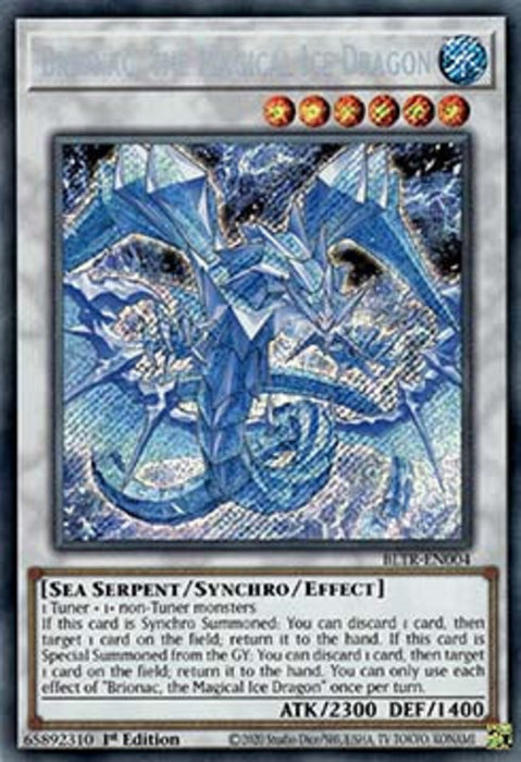 Brionac, the Magical Ice Dragon BLTR-EN004 Secret Rare Englisch