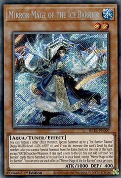 Mirror Mage of the Ice Barrier BLTR-EN007 Secret Rare Englisch