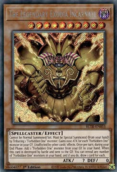 The Legendary Exodia Incarnate (V.1) BLTR-EN051 Secret Rare Englisch