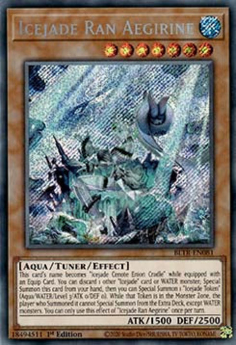 Icejade Ran Aegirine BLTR-EN081 Secret Rare Englisch