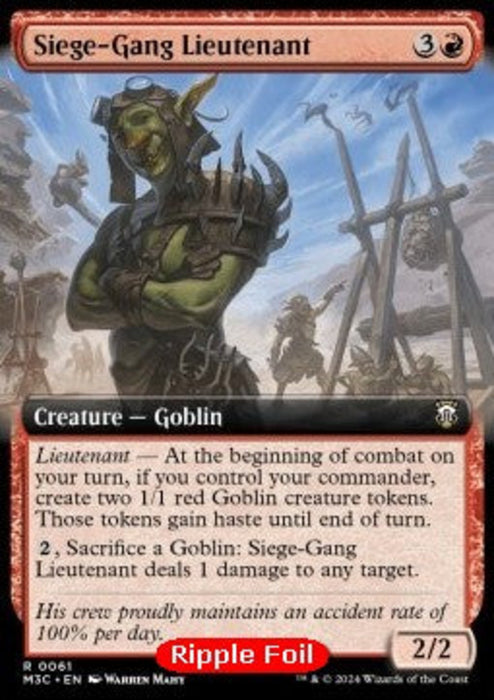 Siege-Gang Lieutenant (V.2) XM3C-61 Rare Englisch