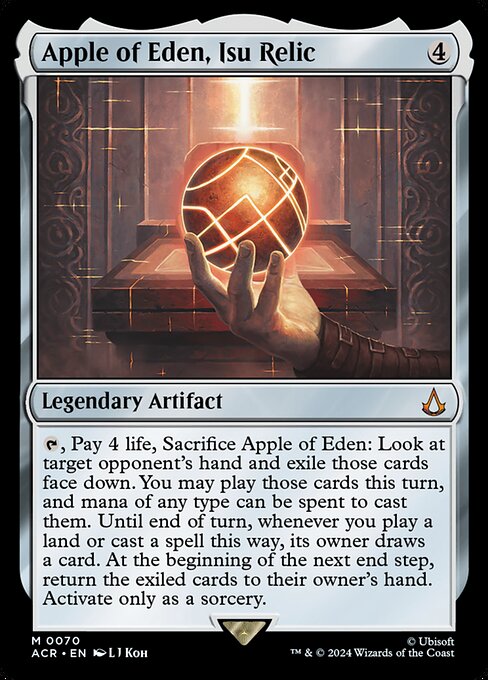 Magic: Apple of Eden, Isu Relic