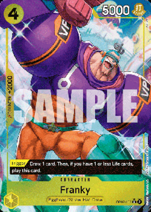 Franky (OP07-107) (V.2) OP07 Alternate Art Englisch