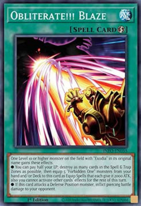 Obliterate!!! Blaze INFO-EN055 Super Rare Englisch