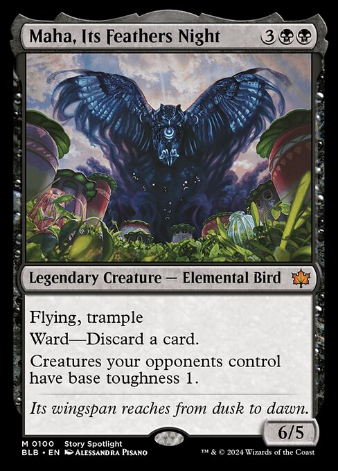 Maha, Its Feathers Night BLB-100 Mythic Englisch
