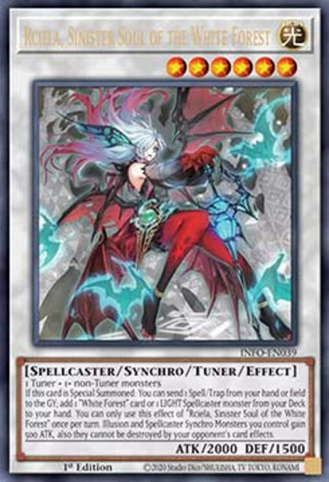 Rciela, Sinister Soul of the White Forest (V.1) INFO-EN039 Ultra Rare Englisch