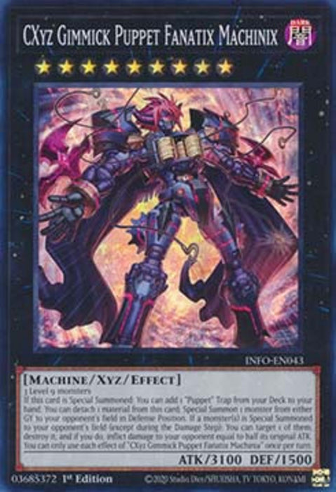 CXyz Gimmick Puppet Fanatix Machinix INFO-EN043 Super Rare Englisch
