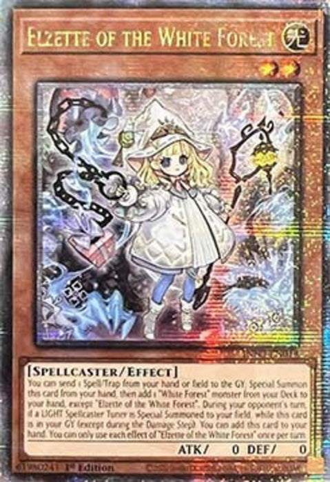 Elzette of the White Forest (V.2) INFO-EN014 Quarter Century Secret Rare Englisch