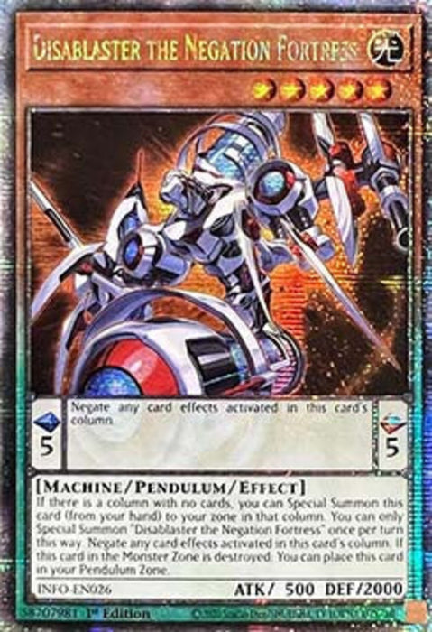 Disablaster the Negation Fortress (V.2) INFO-EN026 Quarter Century Secret Rare Englisch