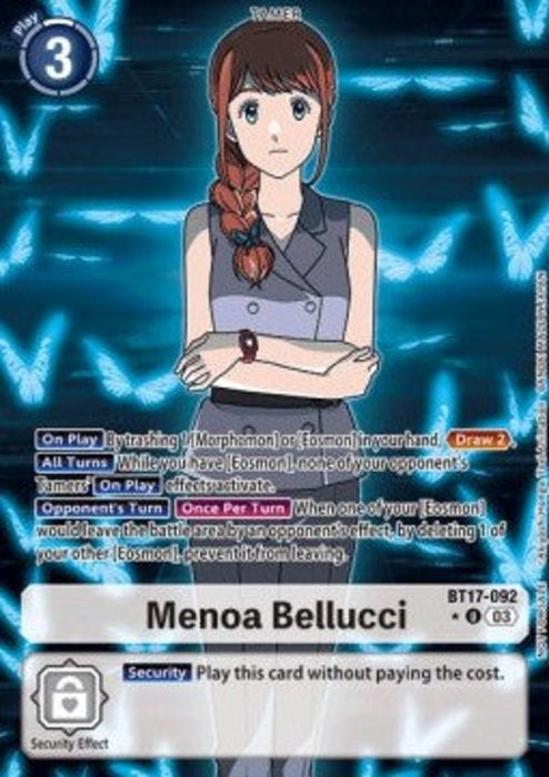 Menoa Bellucci (BT17-092) (V.2) BT-17 Alternative Art Englisch