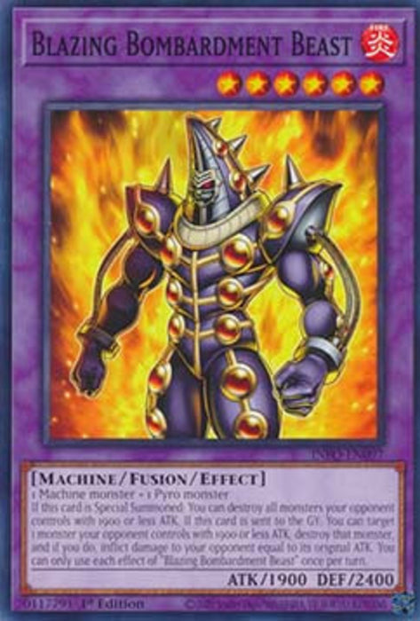 Blazing Bombardment Beast INFO-EN097 Common Englisch