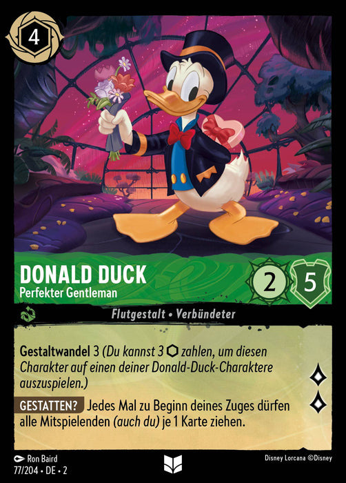 Donald Duck - Perfekter Gentleman 2ROF-077 Uncommon Deutsch