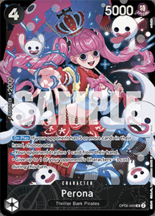 Perona (OP06-093) (V.1) STP Super Rare Englisch