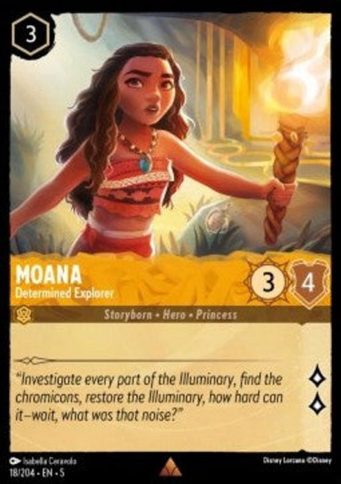 Moana - Determined Explorer 5SSK-018 Rare Englisch