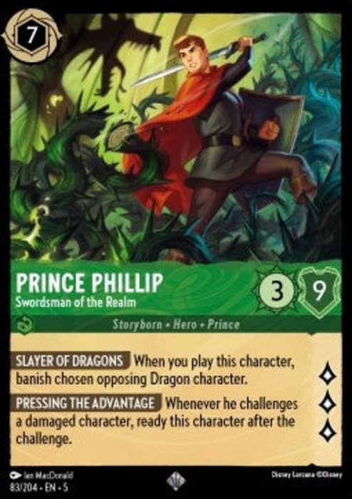 Prince Phillip - Swordsman of the Realm 5SSK-083 Super Rare Englisch