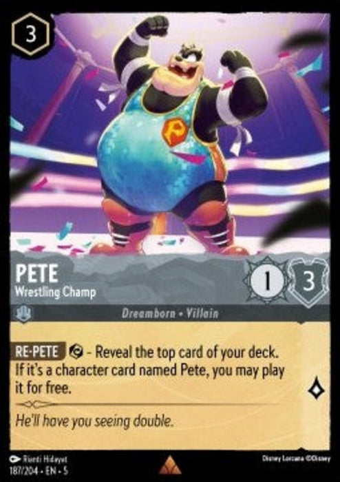 Pete - Wrestling Champ 5SSK-187 Rare Englisch