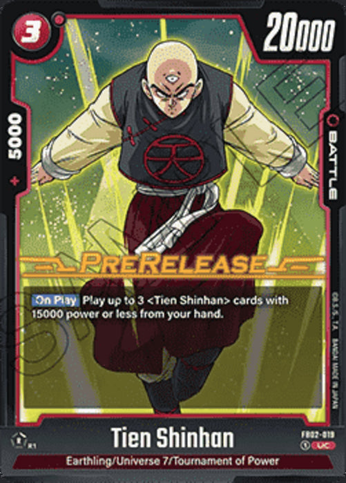 Tien Shinhan (FB02-019) FB02P Uncommon Englisch