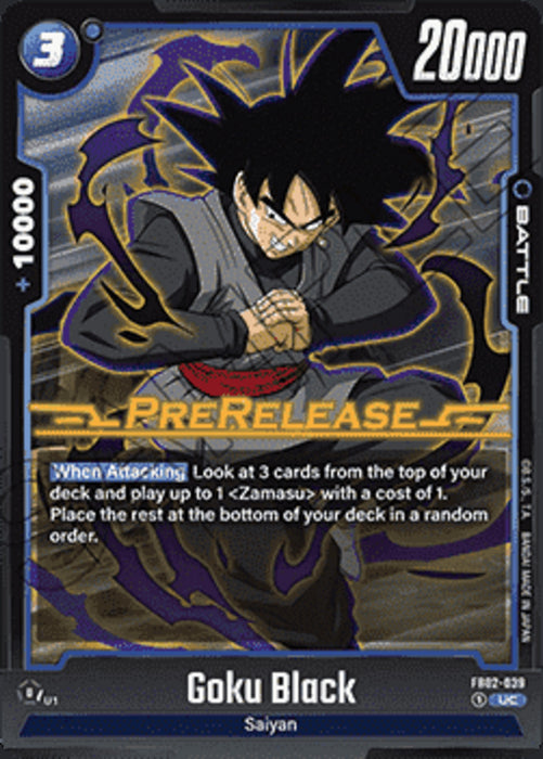 Goku Black (FB02-039) FB02P Uncommon Englisch